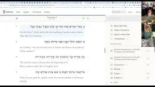 Megillot (Scrolls) of the Tanach (Hebrew Bible): Ecclesiastes 7:5-13