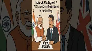 India-UK FTA Signed: A ₹10 Lakh Crore 🎉 #uktrade #shorts #viral #trending #uk #india #sharemarket