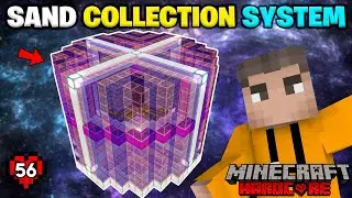Sand Collection System | Minecraft Hardcore | In Telugu | #56 | THE COSMIC BOY
