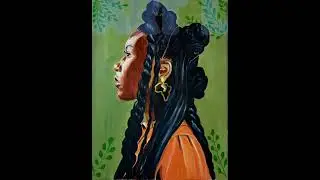 This Black queen deserves a wall 👑🔥 #MelaninMagic #ArtShorts #BlackArtist #blackart #art
