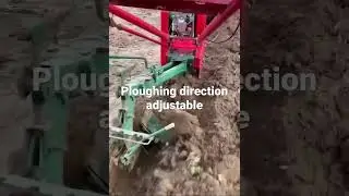 Diesel Engine Mini Plough for field ploughing before corn planting