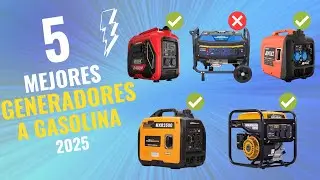👉 Los 5 MEJORES GENERADORES A GASOLINA CALIDAD-PRECIO de 2025 🔥 | Potencia y Autonomía Perfectas ⚡