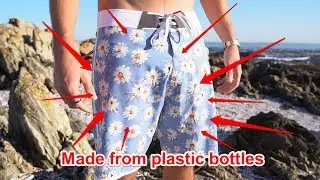 A South African company is turning discarded plastic bottles found on beaches into boardshorts