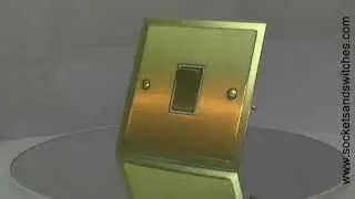 Duo Premier Satin Brass with Polished Brass Edge Sockets & Switches