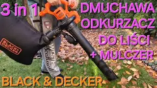 3 w 1 ➡️ Odkurzacz do Liści + Dmuchawa + Mulczer ➡️ Praca w Ogrodzie ➡️ Black & Decker