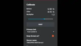 Lux Meter screen capture