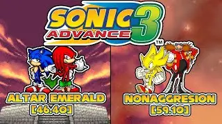Sonic Advance 3 (GBA) Altar Emerald + Nonaggression Speedrun