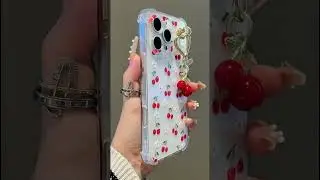 Cherry Floral Phone case #iphonecase #cutecase #cherrybow #phonecase #christmascase