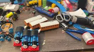 Распаковка набора Tomy Steam Along Thomas.