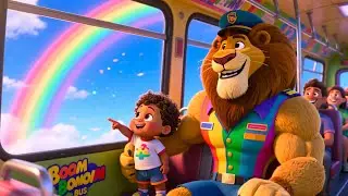 Lion&rsquo;s Boom Boom Bus 🦁🚍 Fun Vehicle Song for Kids | Learn with Roaring Wheels