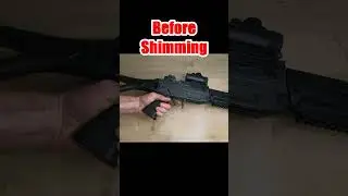 AEG shimming gears before and after - Noisy gears #airsoftupgrades #airsoftvideos #airsoftshorts