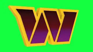 Washington Commanders (2022 Leaked Concept) Green Screen Logo Loop Chroma Animation