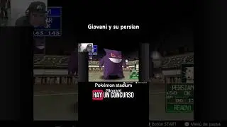 Giovani y su persian #pokemonstadium #pokemon #nintendo #retrogaming