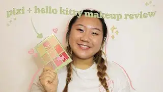 pixi beauty + hello kitty makeup haul/review~