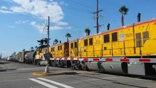 Union Pacific Genset Switchers on the Patata Local - 9/30/16