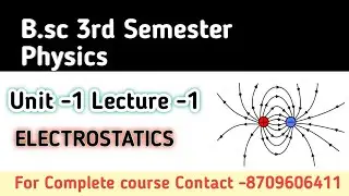 Le - 1 Electrostatics physics 3rd semester |physics bsc 3rd semester #physics #viralvideo