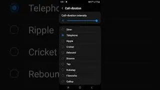 Samsung Galaxy S23 Ultra standard call and notification vibration patterns