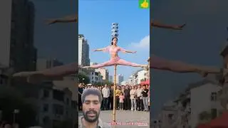 Chinese Girl का जबरदस्त Stunt 🤯 | AI Visuals #shorts