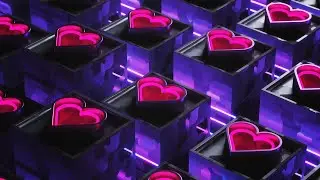 Neon vibes of love | Loop background animation