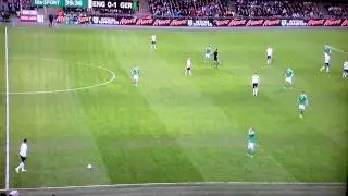 Kyle Walker free kick fail vs Germany