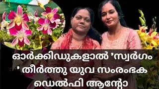 ഓർക്കിഡുകളാൽ സ്വർഗ്ഗം തീർത്ത് യുവ സംരംഭക ഡെൽഫി ആന്റോ/ Heaven Orchids Kunnamkulam/- Puthussery