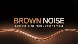 Running Water + Brown Noise (24 Hours) &bull; Black Screen &bull; No Ads &bull; Sleep, Focus & Meditation