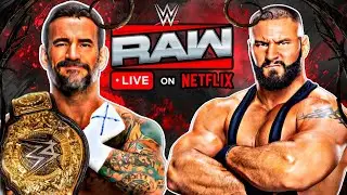 WWE RAW LIVE STREAM FULL SHOW FAN REACTIONS JANUARY 5TH 2026 CM PUNK VS BRON BREAKKER NETFLIX 1 YEAR
