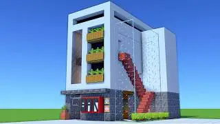 Урок Minecraft: как построить бар с игровыми автоматами, бильярдной и ночным клубом | City Build