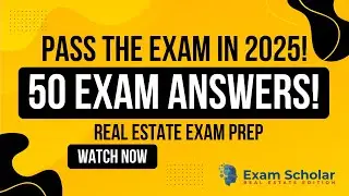 🚀🙂💪Pass The Real Estate Exam In 2025! 50 Real Estate Exam Answers