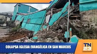 Colapsa iglesia evangélica en San Marcos