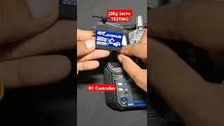 Servo Motor Testing video with Flysky rc controller | 25kg servo #servomotor #diy #shorts #ytshorts