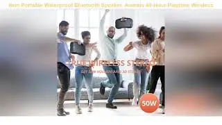 Portable Waterproof Bluetooth Speaker, Aomais 40-Hour Playtime Wireless Outdoor Speakers, 25w Rich