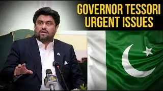 Sindh Governor Kamran Khan Tessori Speaks to Media on Key Public Issues