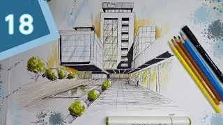 أخطاء كلنا بنقع فيها فرسم المنظور من نقطة واحدة #إسكتش_عالسحور (حلقة 18)