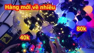 Đèn nháy Tết 2026 mới về hàng, nhiều mẫu mới, dây 10m, 20m, 40m, sáng đa màu sắc, đèn nháy kim cương