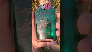 Just in time for #halloween #engraved bottle with a #magic #potion inside #handmade #shorts #witch