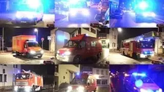 Gro&szlig;brand Plattenst&uuml;bchen Geisenheim - Einsatzfahrten Feuerwehr & Rettungsdienst Rheingau-Taunus