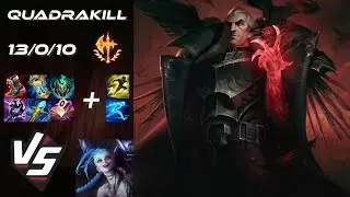 BOTTOM Swain vs Jinx [QUADRAKILL] - NA Grandmaster Patch 25.22