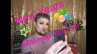 🎊🎉🎊New Year Eves Tutorial.🎉🎊 Metal And Gitter Makeup Look.🎈🎉🎊