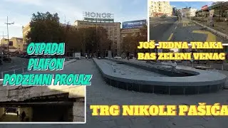 Beograd završeno proširenje stajališta Z.Venac,prolaz otpada plafon,radovi Trg Nikole Pašìća NOVOO