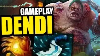 DENDI PUDGE DOTA 2 PATCH 7.06 NEW META PRO GAMEPLAY