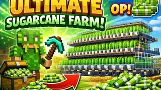 BEST Sugar Cane Farm | Minecraft Bedrock | 1.20+ Tutorial