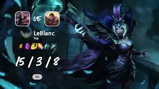 LeBlanc Top vs Jayce - KR Challenger Patch 13.12