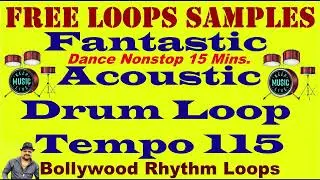 Fantastic Acoustic Drum Nonstop Dance Loop Tempo 115 | By Parag | Subscribe & Support |