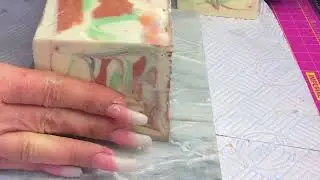 Hanger Swirl Soap Cut & Reveal #soap #soapcutting
