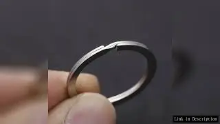 20 Pieces Key Flat Ring Stainless Steel Flat Ring Metal Flat Ring Car Key Chain Keychain Making DIY