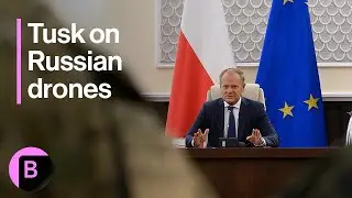 Russian Drones 'Violated' Polish Airspace, PM Tusk Says