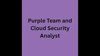 Purple Team and Cloud Security Analyst