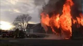 Garage Fire in Bowmanstown PA
