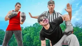 Cyrus and Darius - CRAZY Fan Challenged Us To A Boxing Match! | the dobre brothers